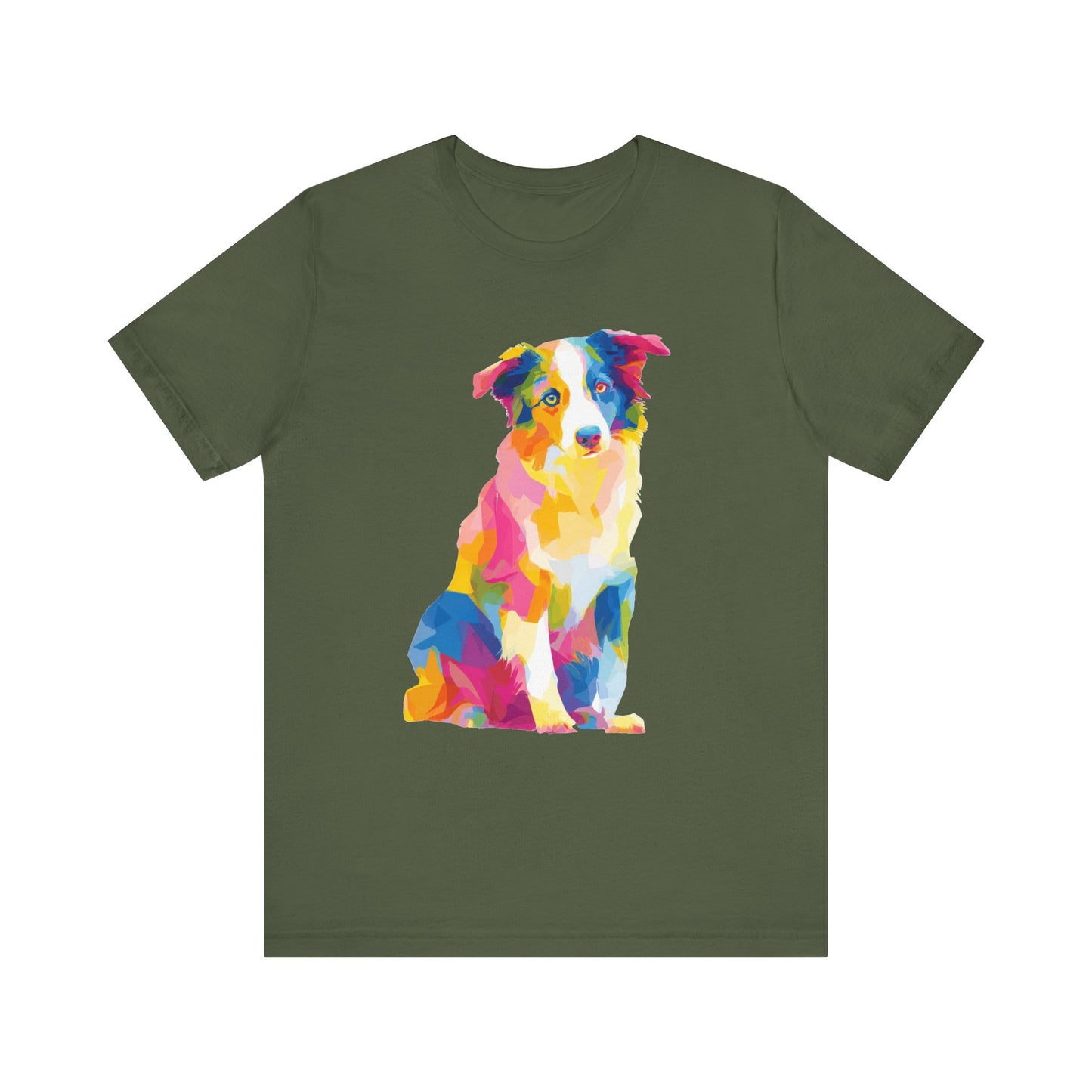 Australian Shepherd "Colorful Canine" T-shirt