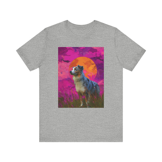 Australian Shepherd "Magenta Sky" T-shirt