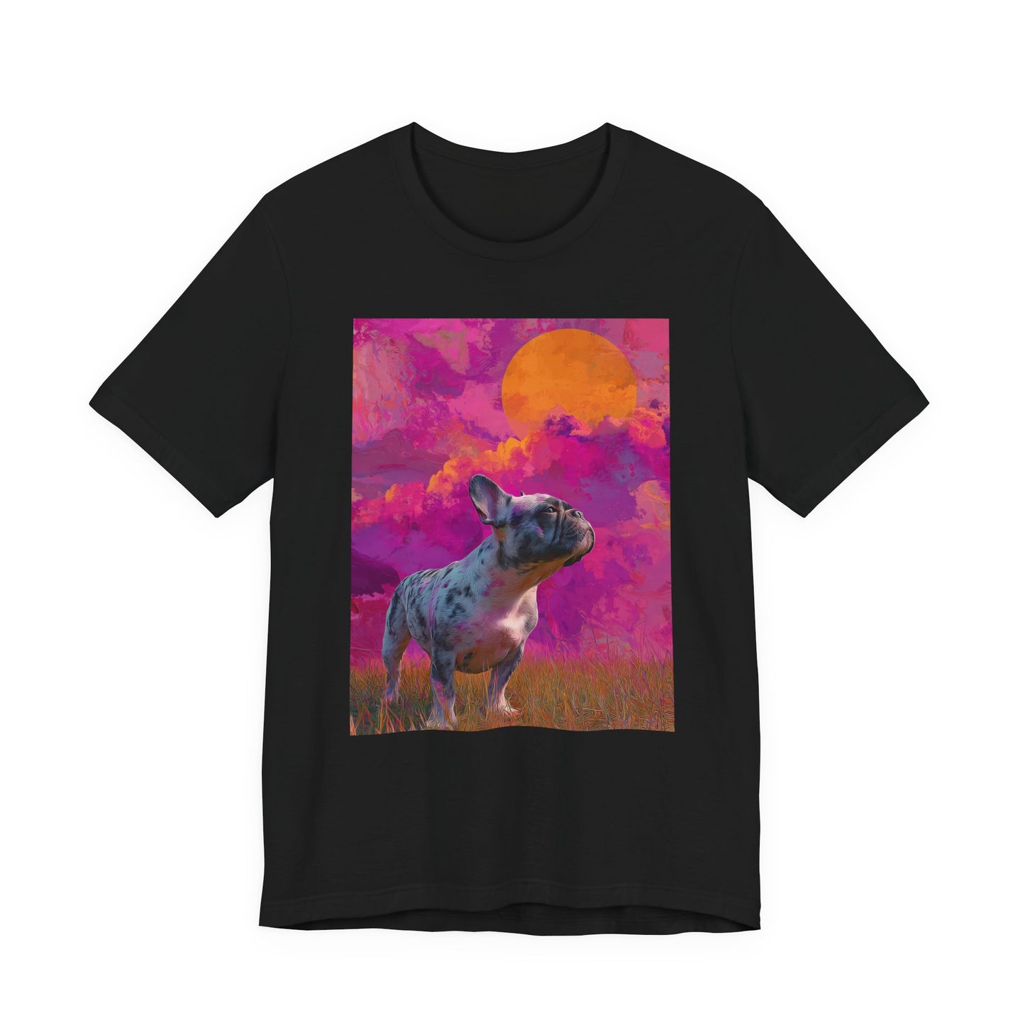 French Bulldog "Magenta Sky" T-shirt