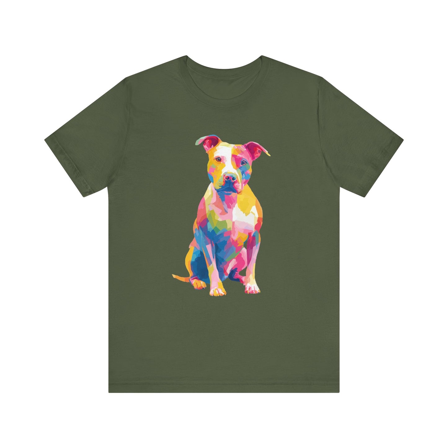 American Pit Bull "Colorful Canine" T-shirt