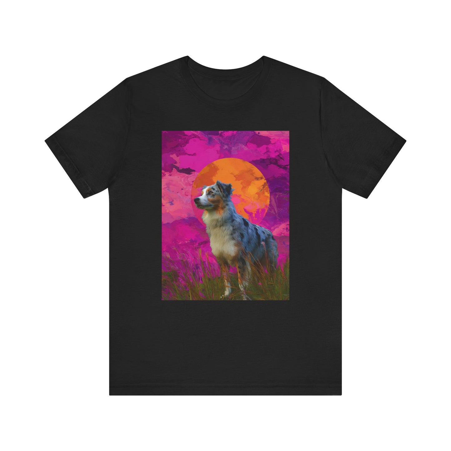Australian Shepherd "Magenta Sky" T-shirt