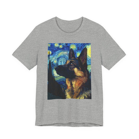 German Shepherd "Starry Night" T-shirt