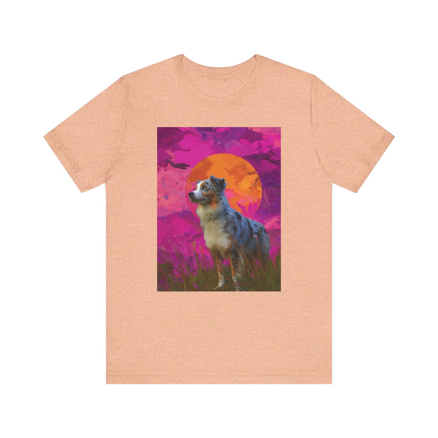 Australian Shepherd "Magenta Sky" T-shirt