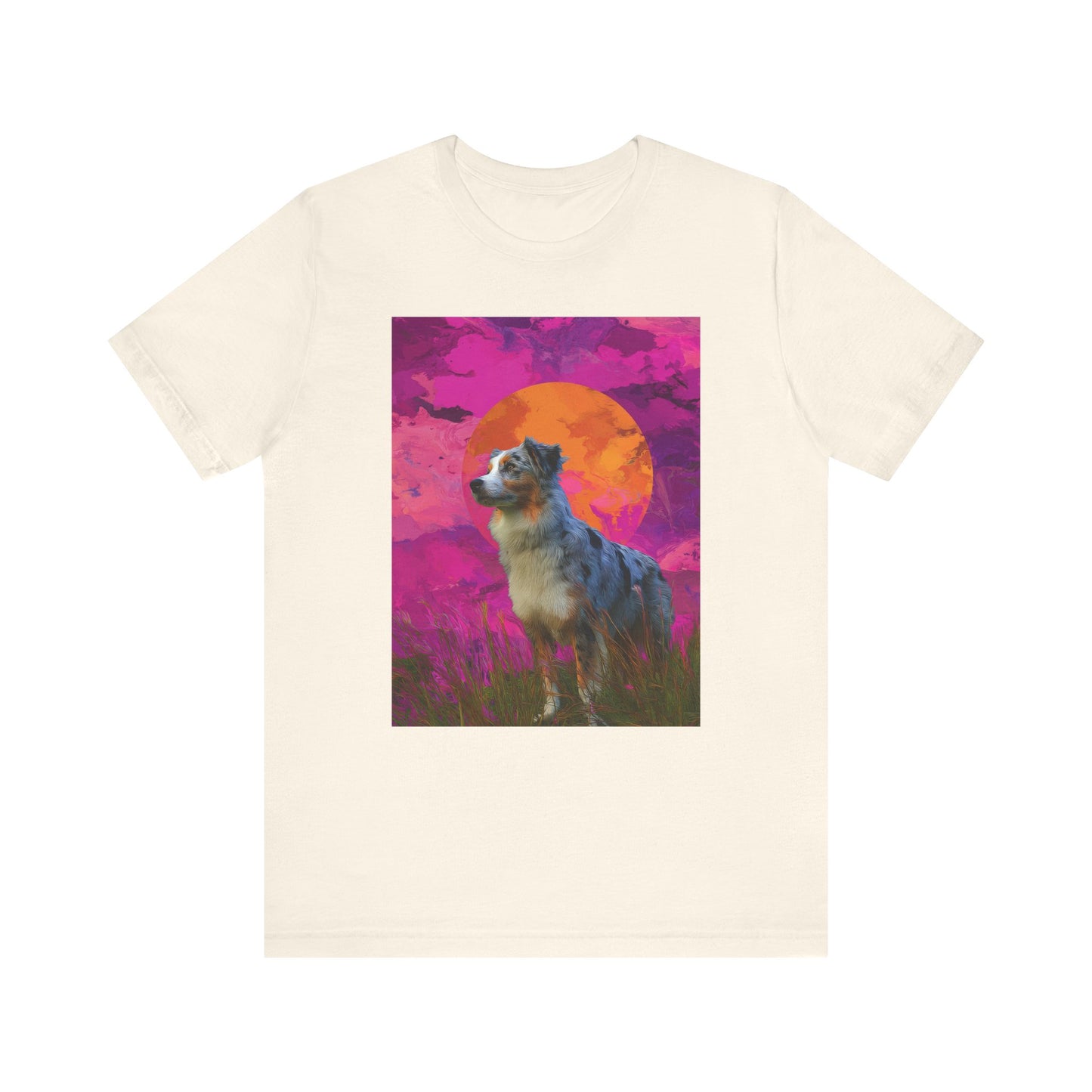 Australian Shepherd "Magenta Sky" T-shirt