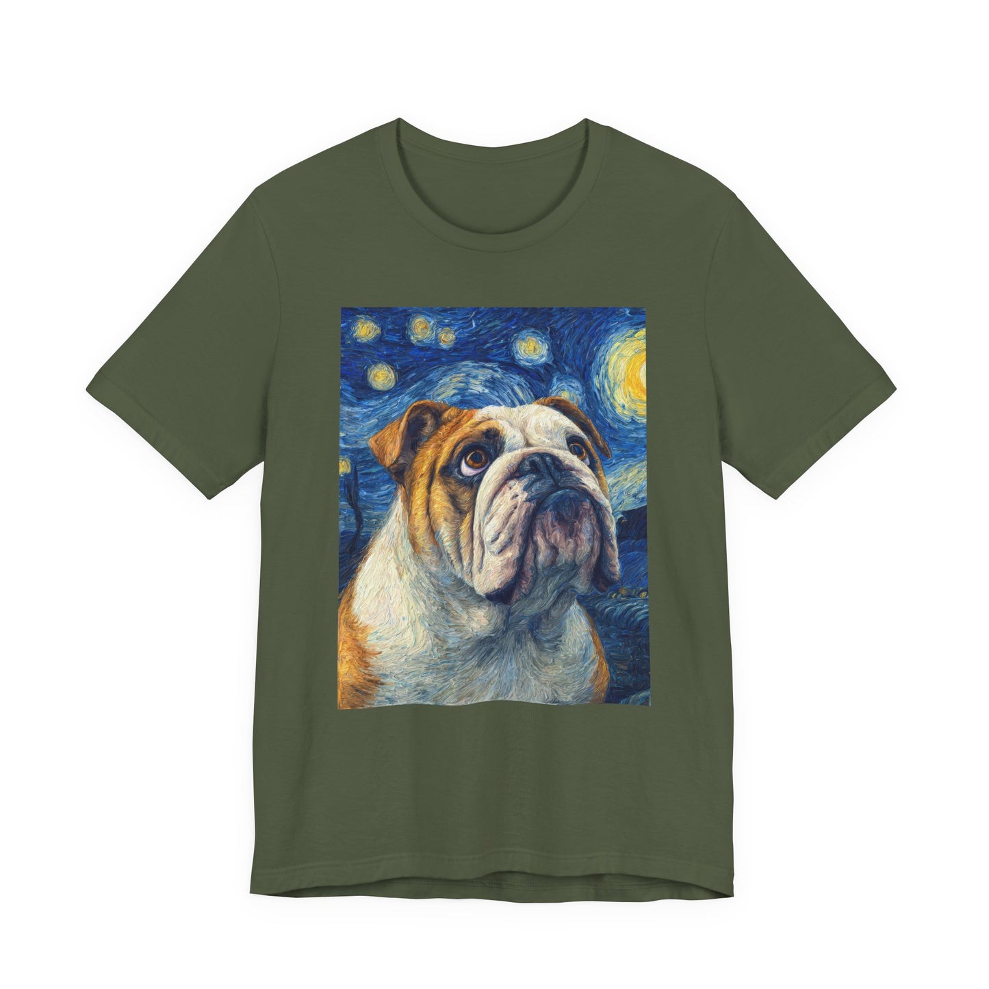 English Bulldog "Starry Night" T-shirt