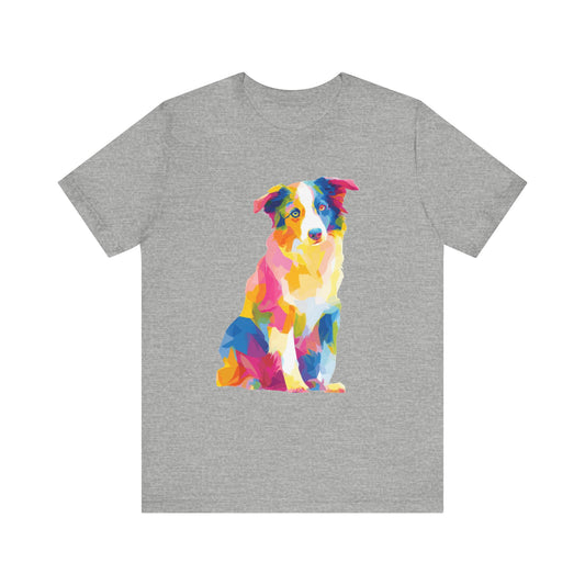 Australian Shepherd "Colorful Canine" T-shirt