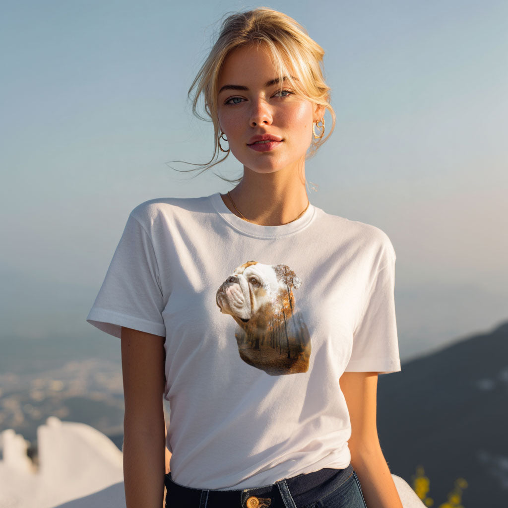 English Bulldog "Forest Minded" T-shirt