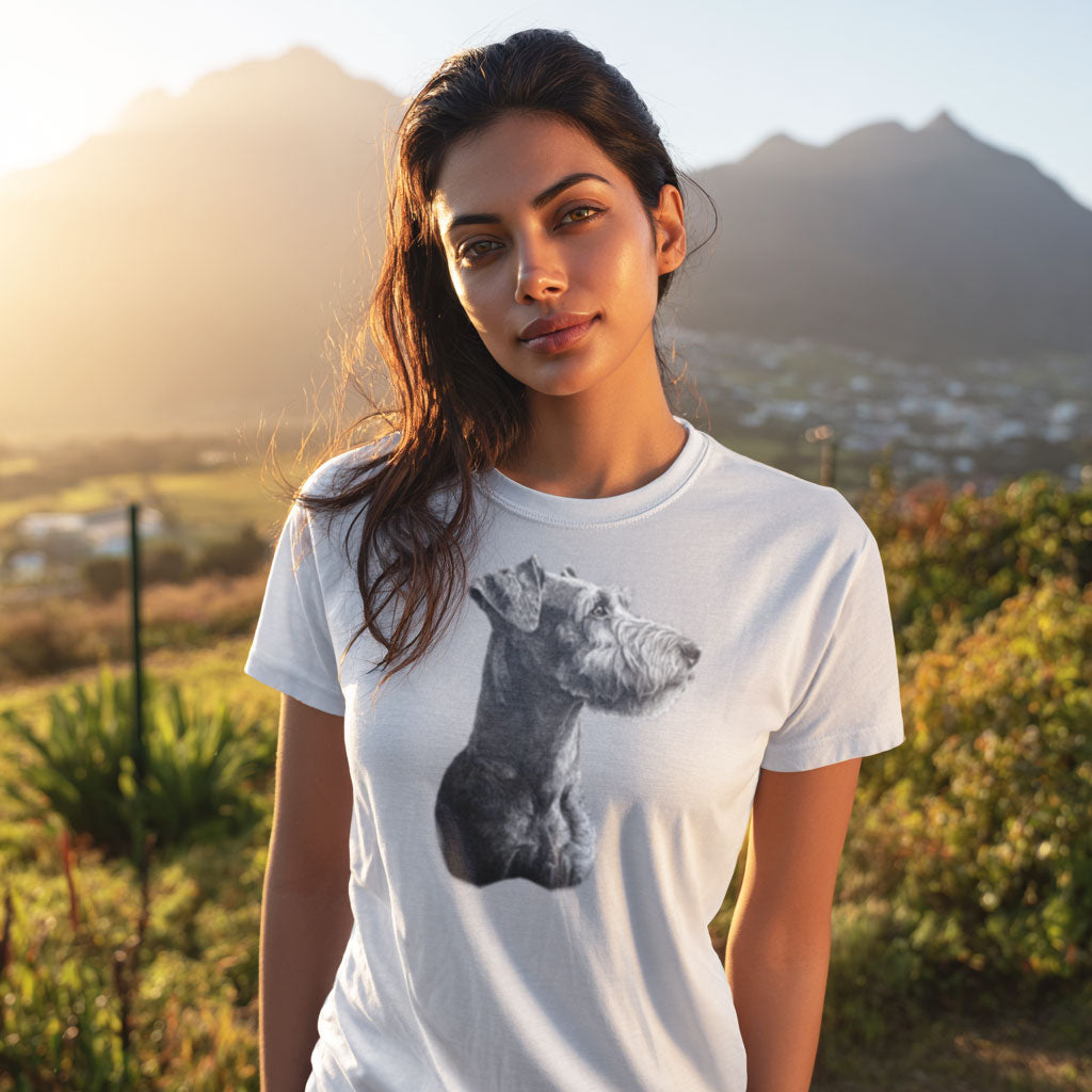 Airedale Terrier "Noir & Blanc" T-shirt