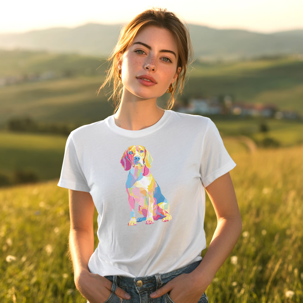 Beagle "Colorful Canine" T-shirt