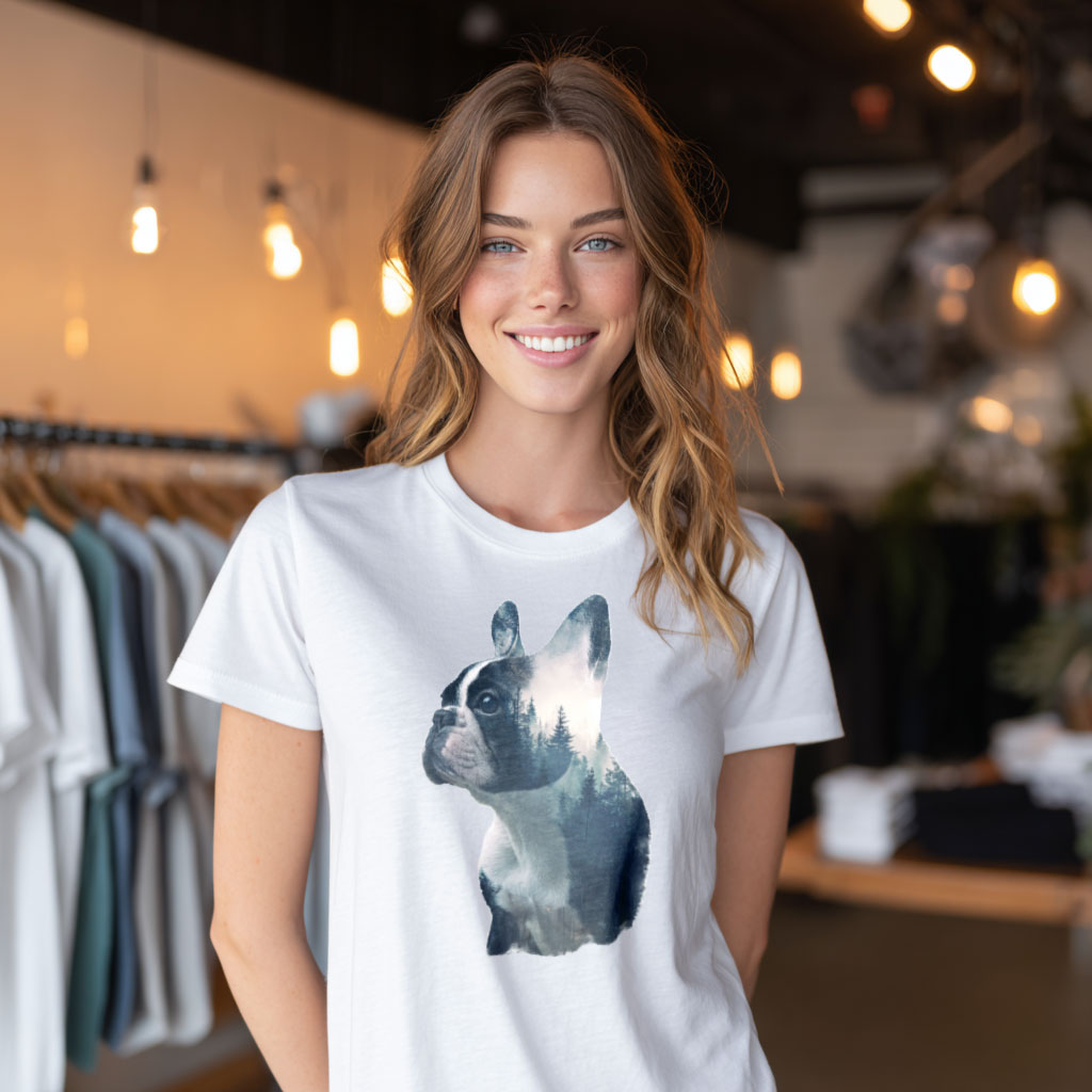 French Bulldog "Forest Minded" T-shirt