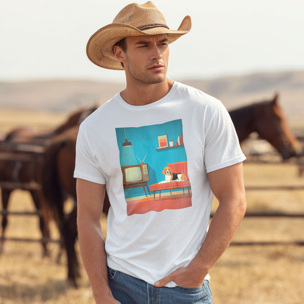 Beagle "Mid-Century Doggo" T-shirt