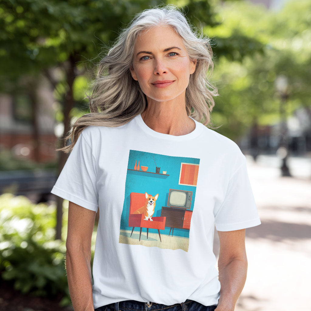 Pembroke Welsh Corgi "Mid-Century Doggo" T-shirt