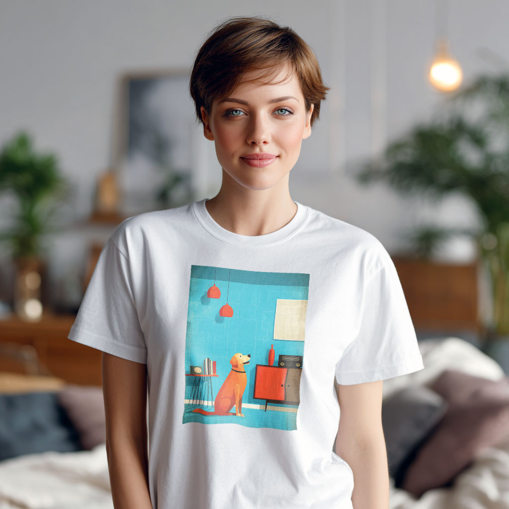 Golden Retriever "Mid-Century Doggo" T-shirt