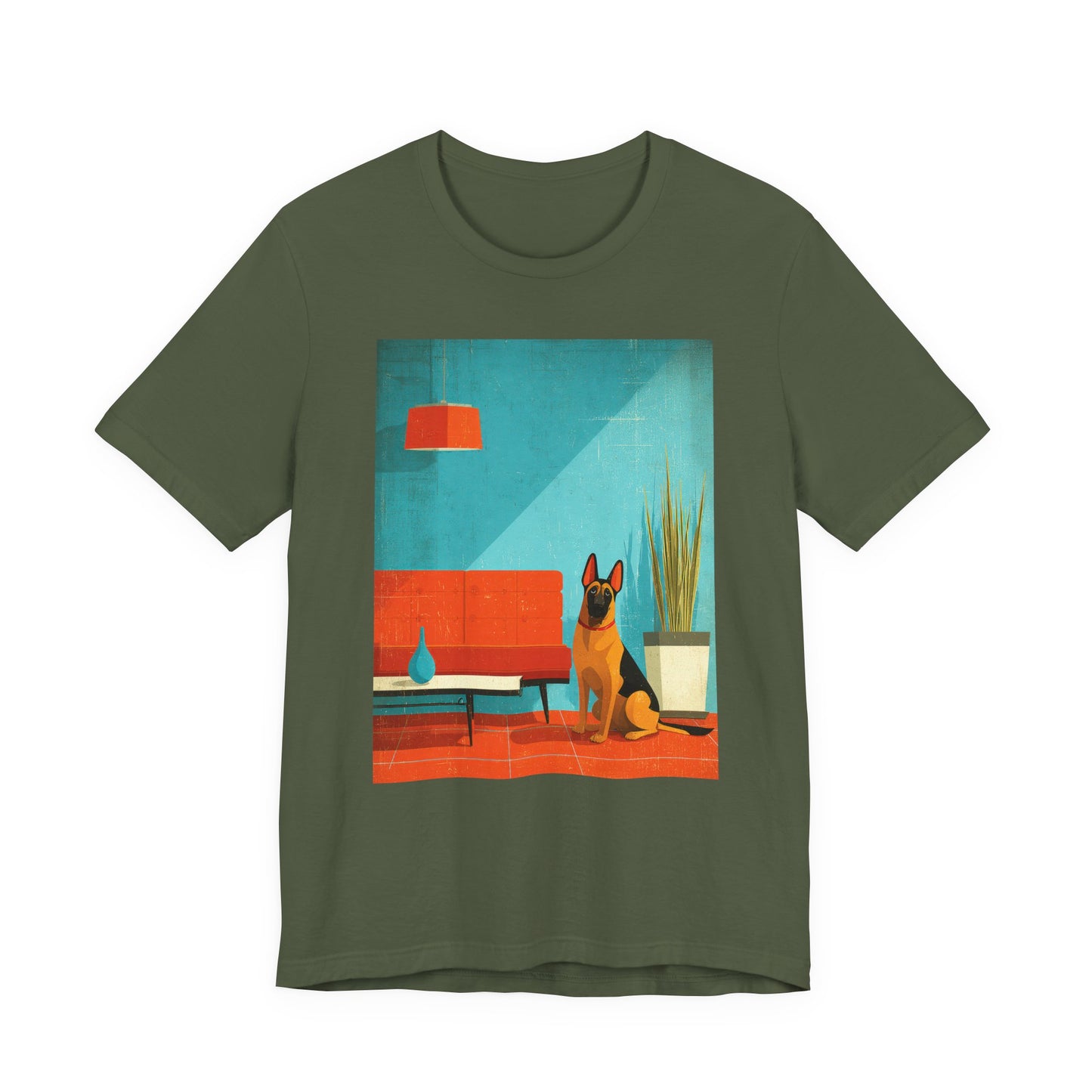 German Shepherd "Mid-Century Doggo" T-shirt