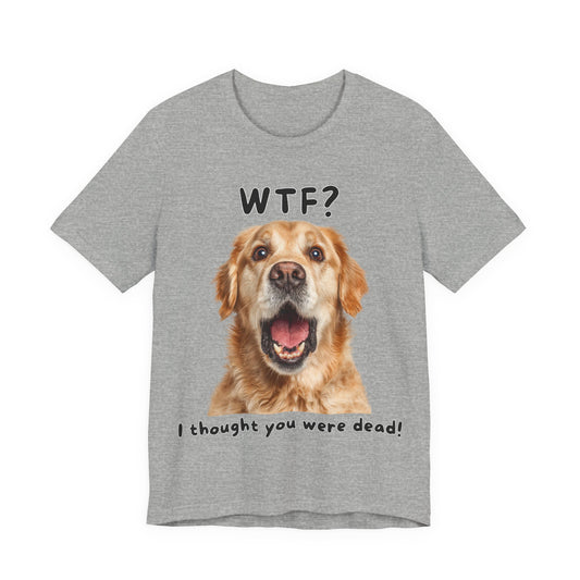Golden Retriever "WTF?" T-shirt