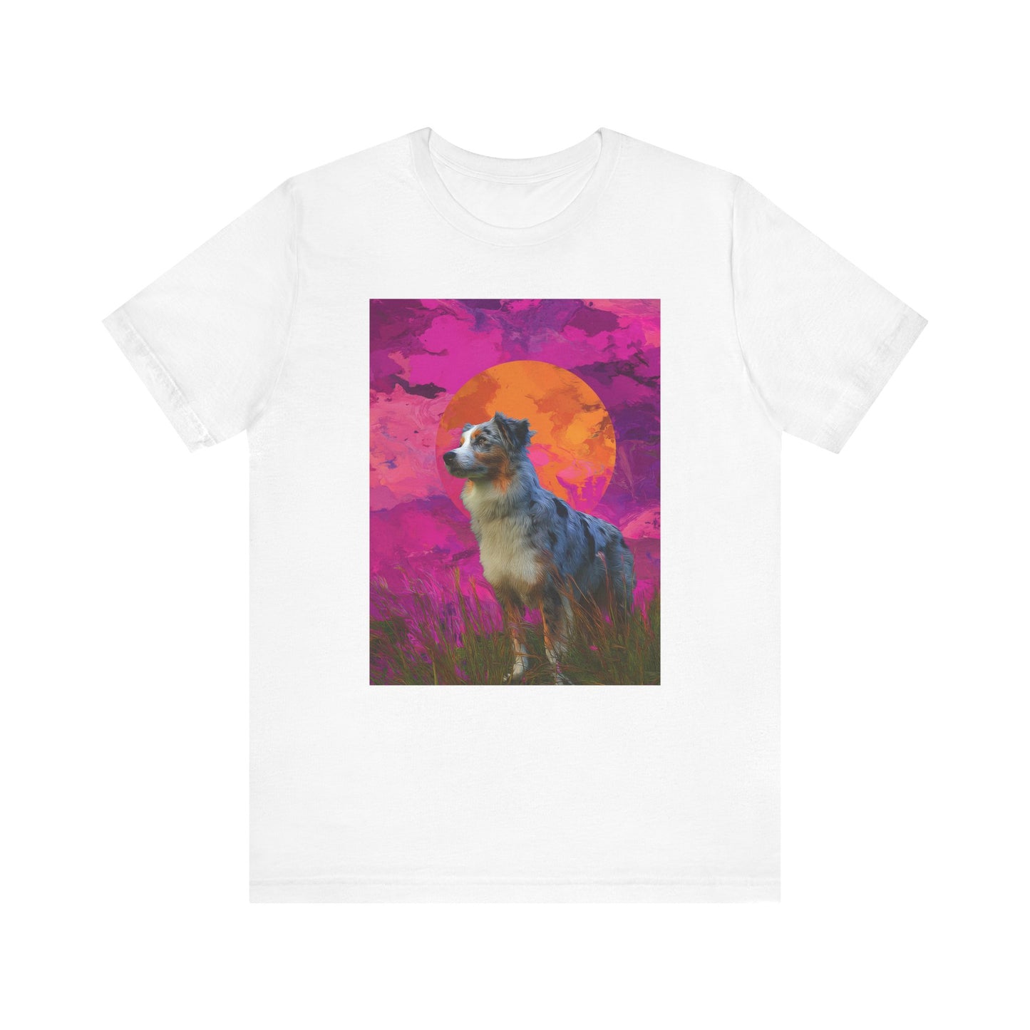 Australian Shepherd "Magenta Sky" T-shirt