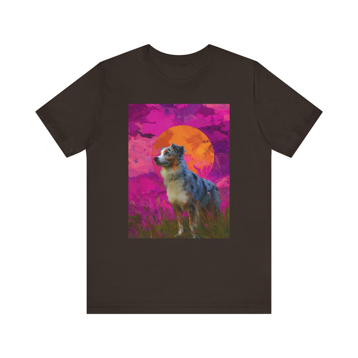 Australian Shepherd "Magenta Sky" T-shirt