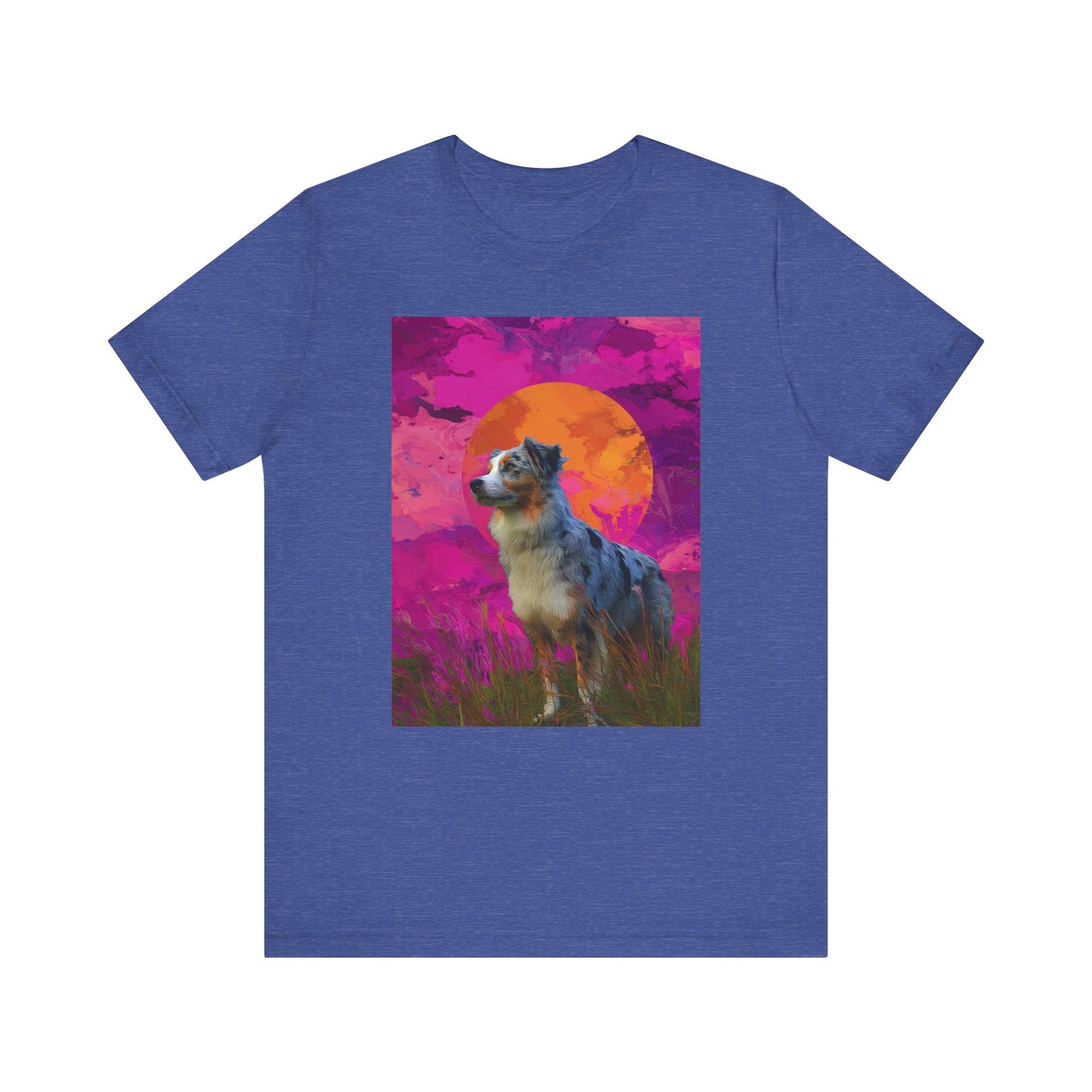 Australian Shepherd "Magenta Sky" T-shirt