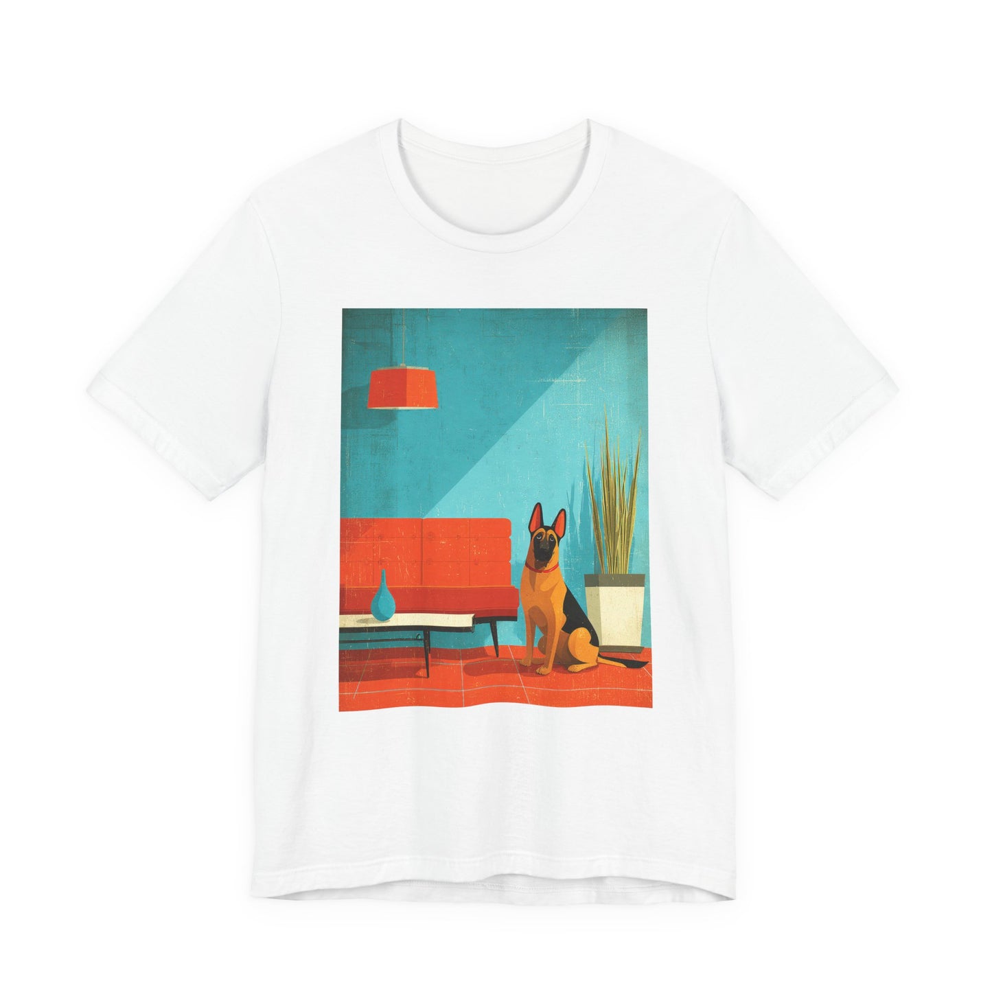 German Shepherd "Mid-Century Doggo" T-shirt