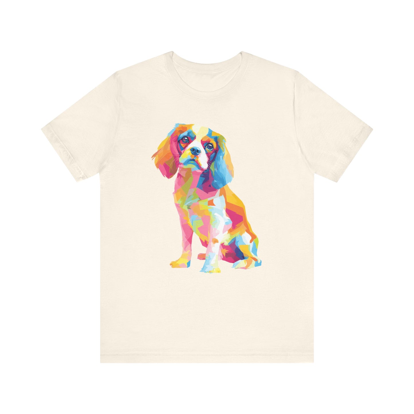 Cavalier King Charles Spaniel "Colorful Canine" T-shirt