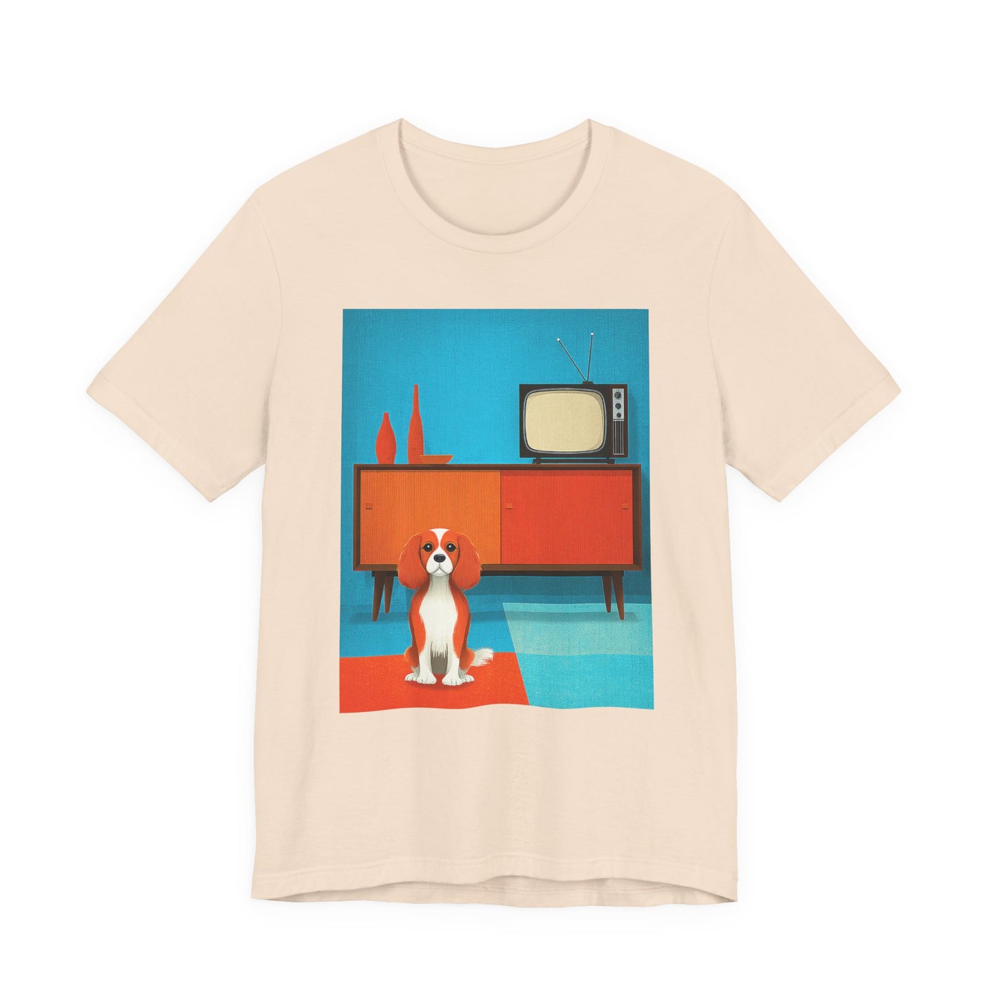 Cavalier King Charles Spaniel "Mid-Century Doggo" T-shirt