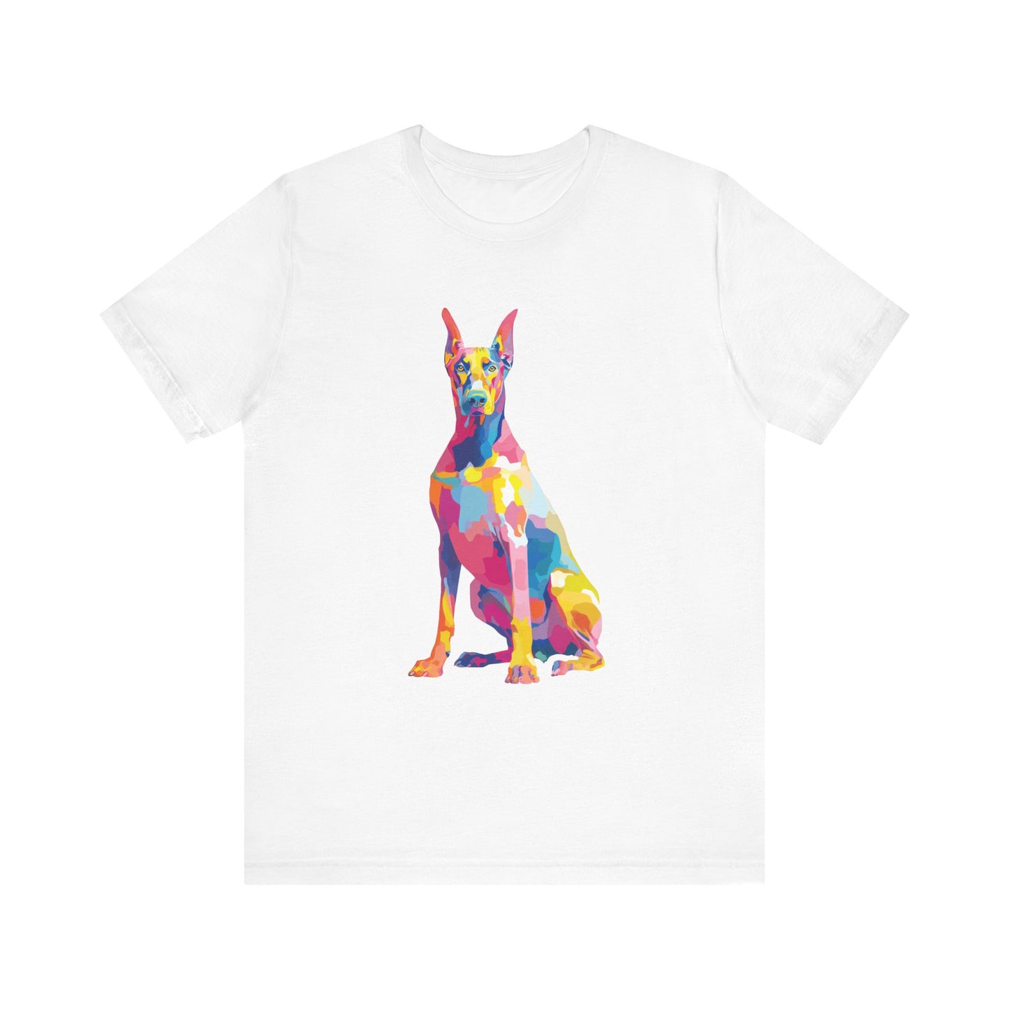 Doberman Pinscher "Colorful Canine" T-shirt