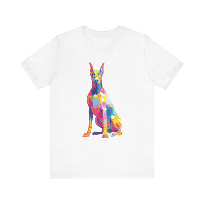 Doberman Pinscher "Colorful Canine" T-shirt