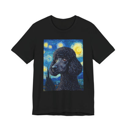 French Poodle "Starry Night" T-shirt