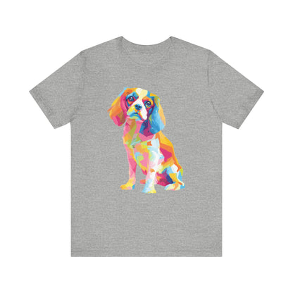 Cavalier King Charles Spaniel "Colorful Canine" T-shirt