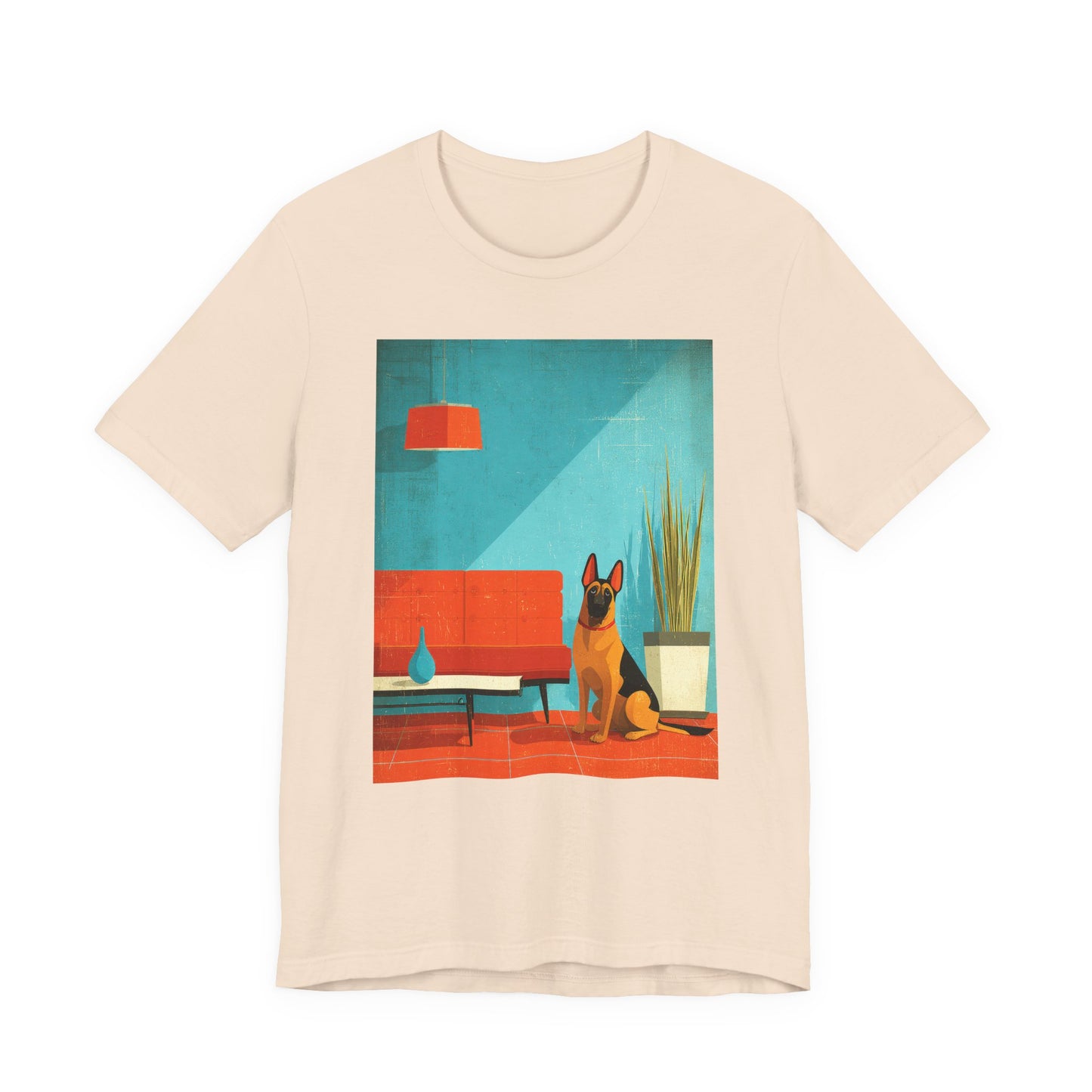 German Shepherd "Mid-Century Doggo" T-shirt