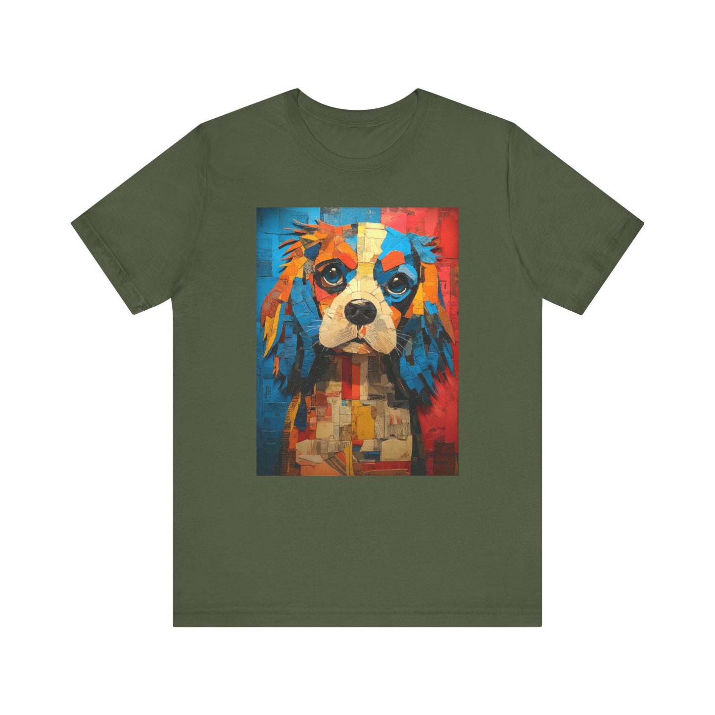Cavalier King Charles Spaniel "Mosaic Mutt" T-shirt