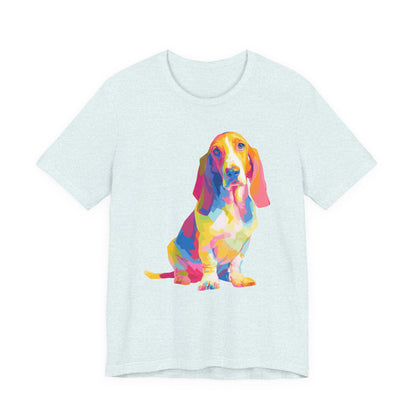 Basset Hound "Colorful Canine" T-shirt