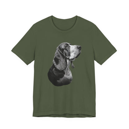 Basset Hound "Noir & Blanc" T-shirt