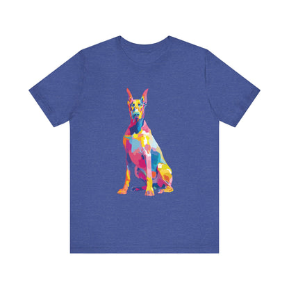 Doberman Pinscher "Colorful Canine" T-shirt
