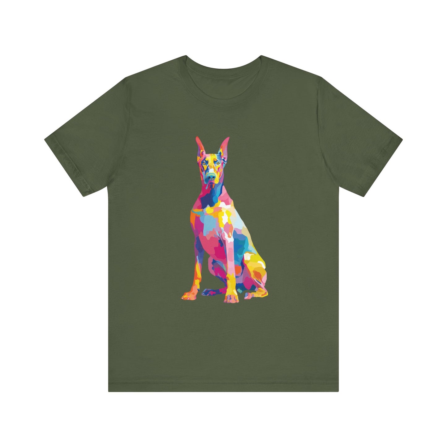 Doberman Pinscher "Colorful Canine" T-shirt