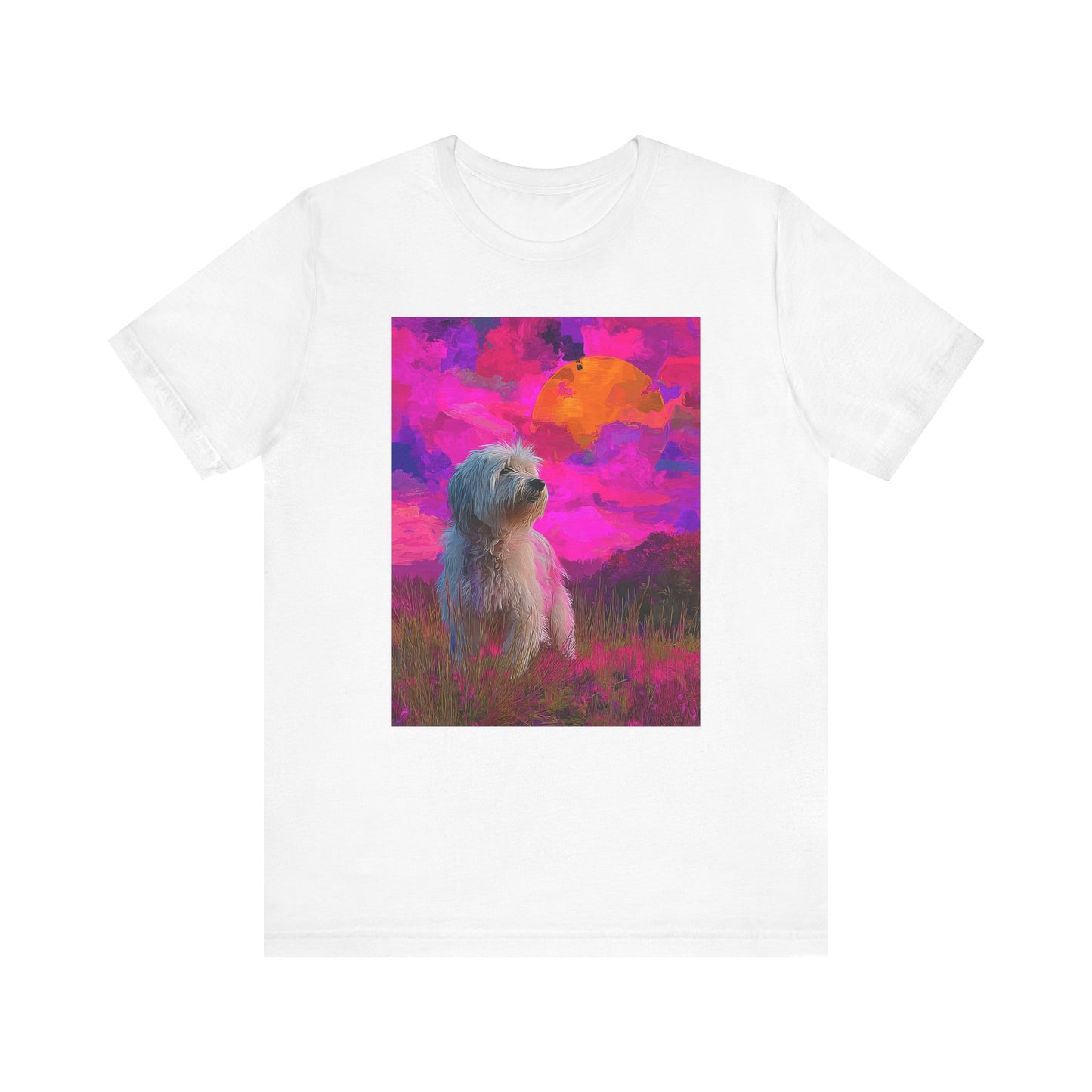 Coton de Tulear "Magenta Sky" T-shirt