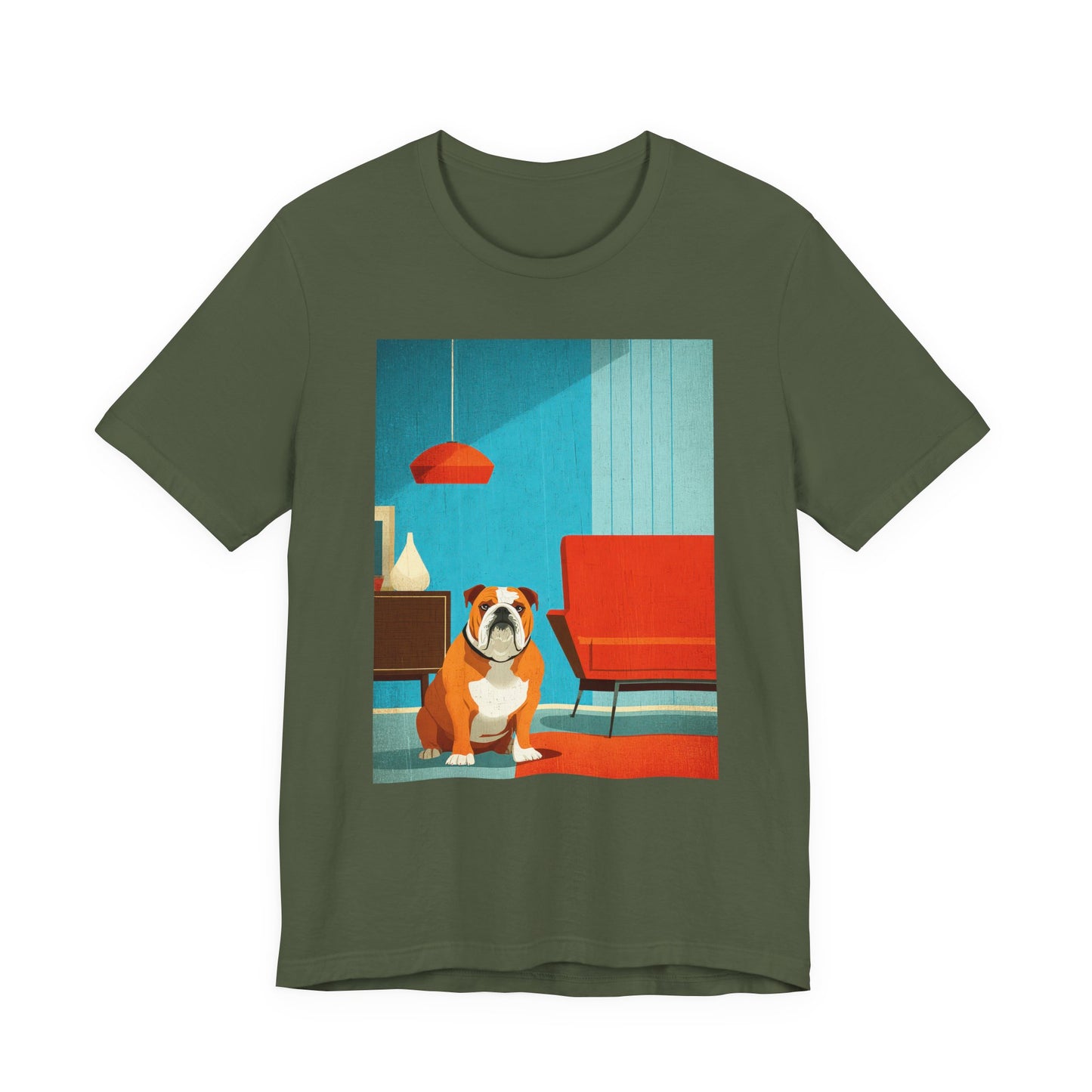 English Bulldog "Mid-Century Doggo" T-shirt