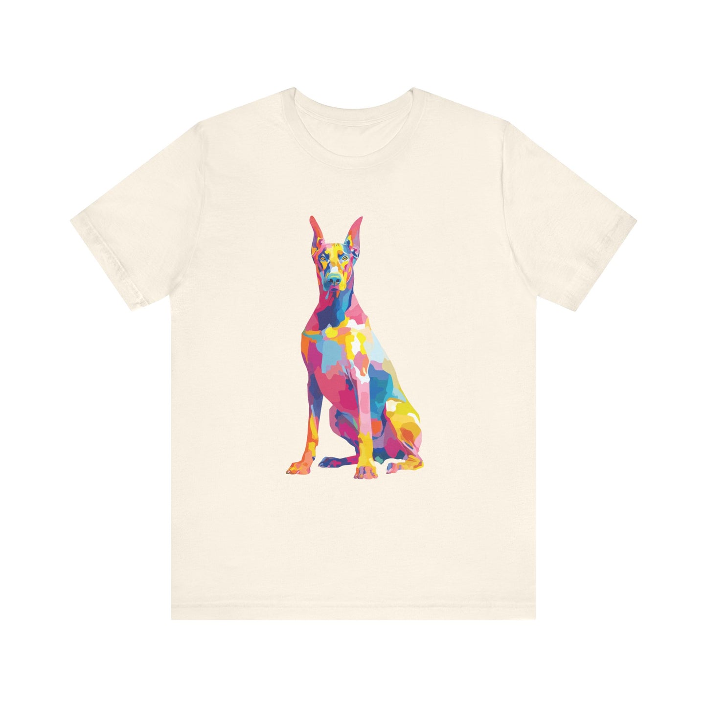 Doberman Pinscher "Colorful Canine" T-shirt
