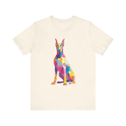 Doberman Pinscher "Colorful Canine" T-shirt