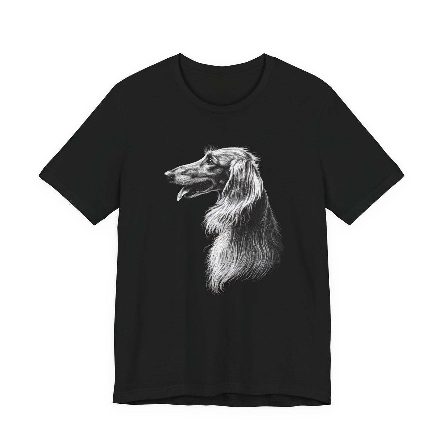 Afghan Hound "Noir & Blanc" T-shirt