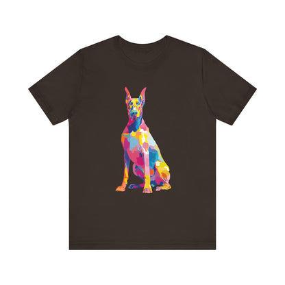 Doberman Pinscher "Colorful Canine" T-shirt