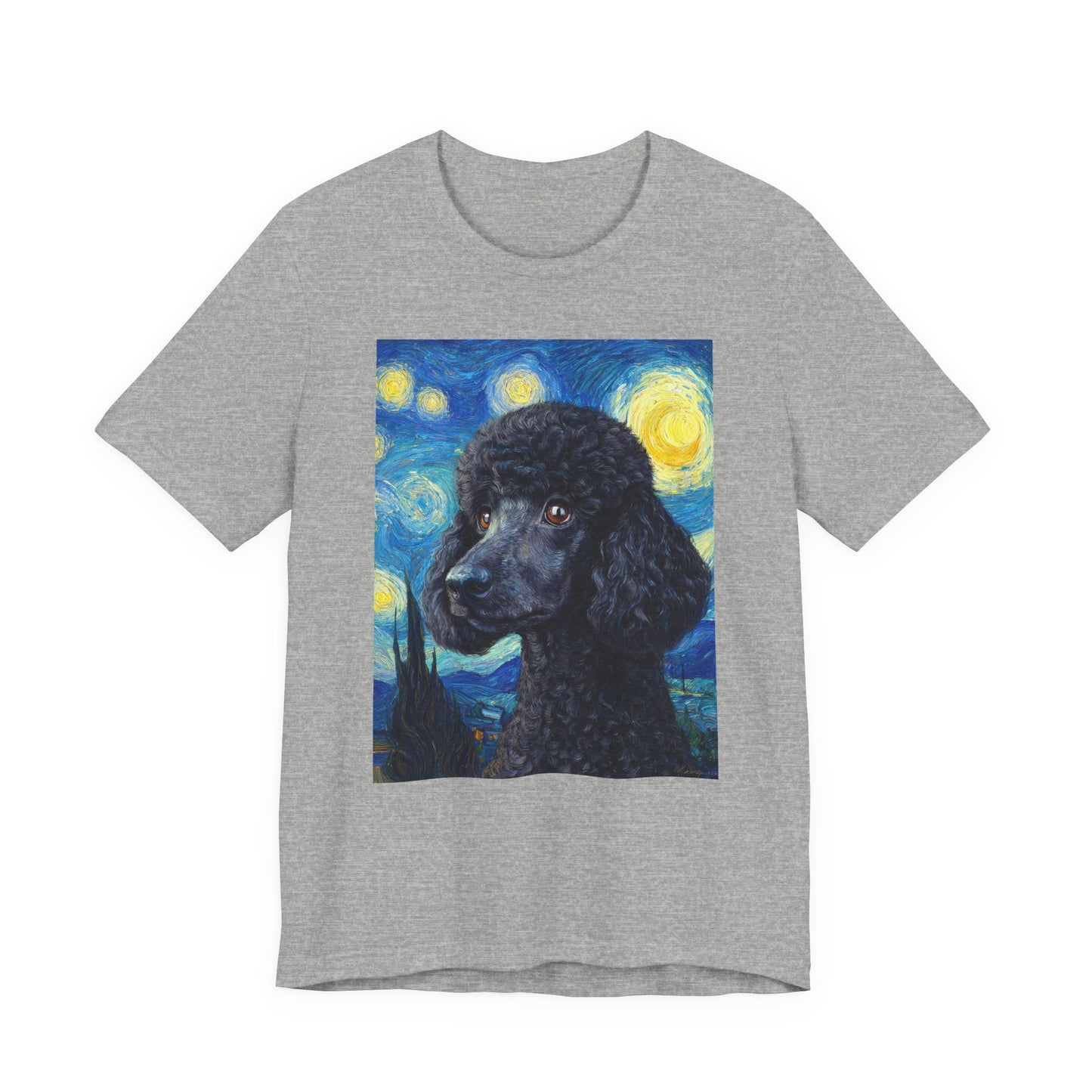 French Poodle "Starry Night" T-shirt