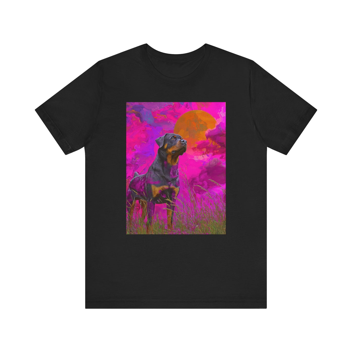 Rottweiler "Magenta Sky" T-shirt