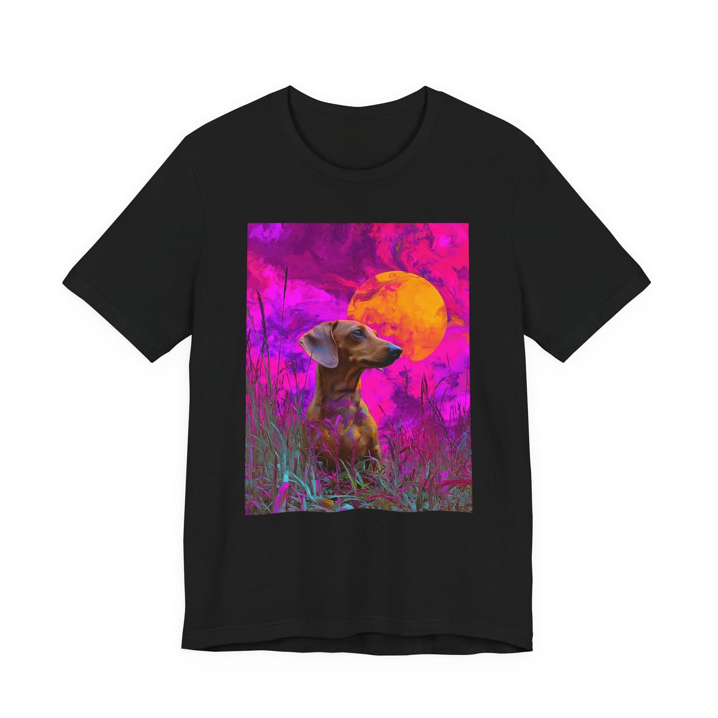 Dachshund "Magenta Sky" T-shirt
