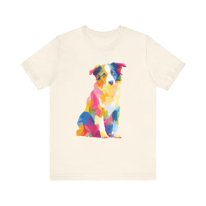 Australian Shepherd "Colorful Canine" T-shirt