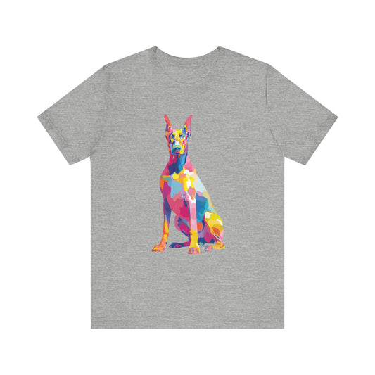 Doberman Pinscher "Colorful Canine" T-shirt