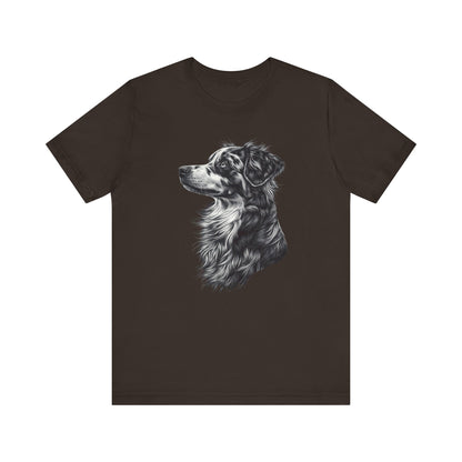 Australian Shepherd "Noir & Blanc" T-shirt