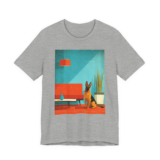 German Shepherd "Mid-Century Doggo" T-shirt