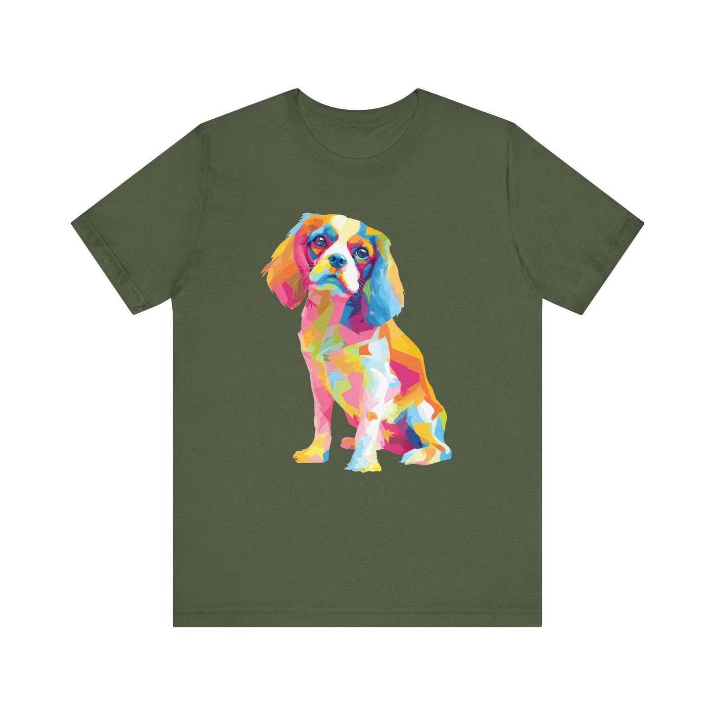 Cavalier King Charles Spaniel "Colorful Canine" T-shirt