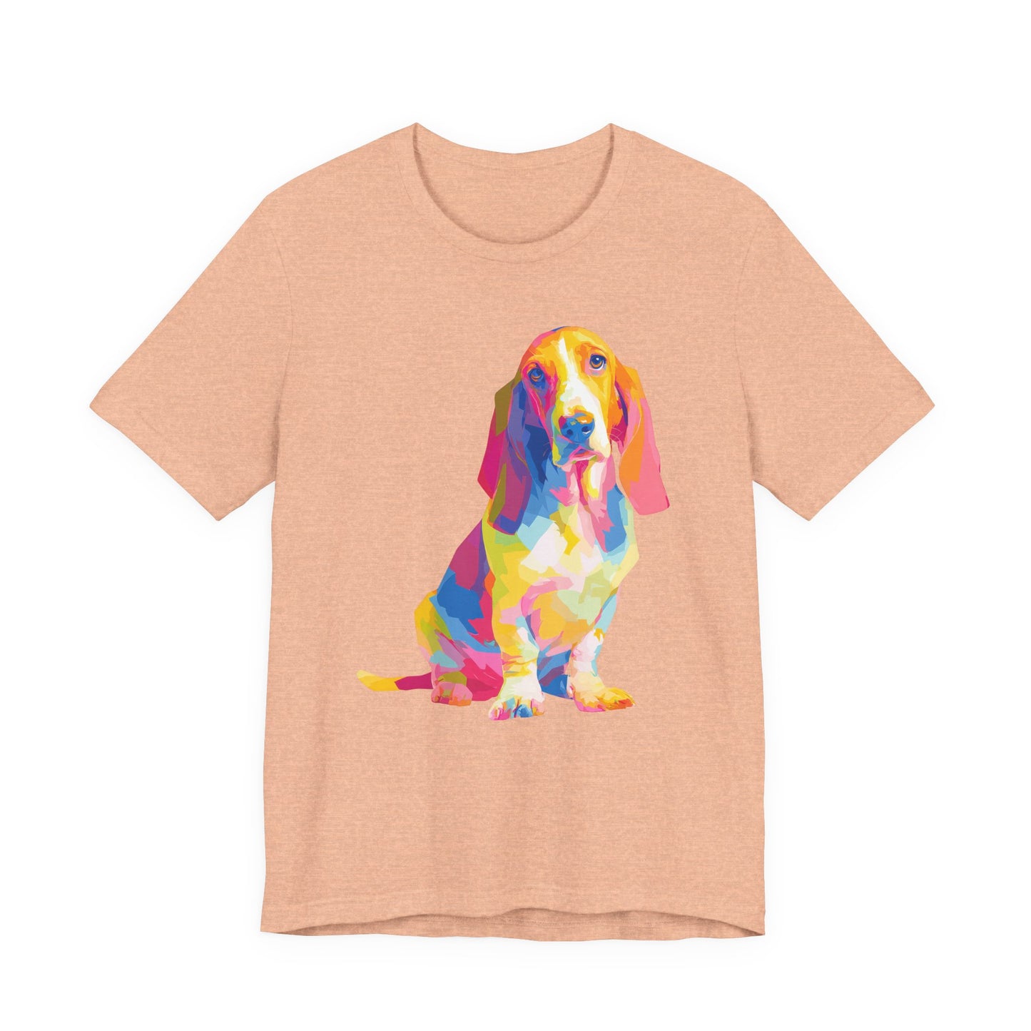 Basset Hound "Colorful Canine" T-shirt